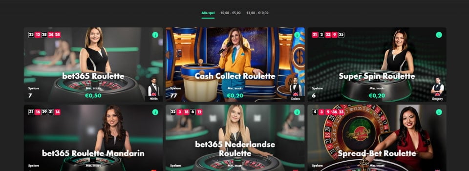 Bet365 live casinospel