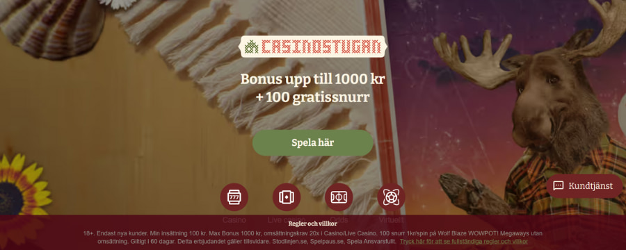 Casinostugan startsida