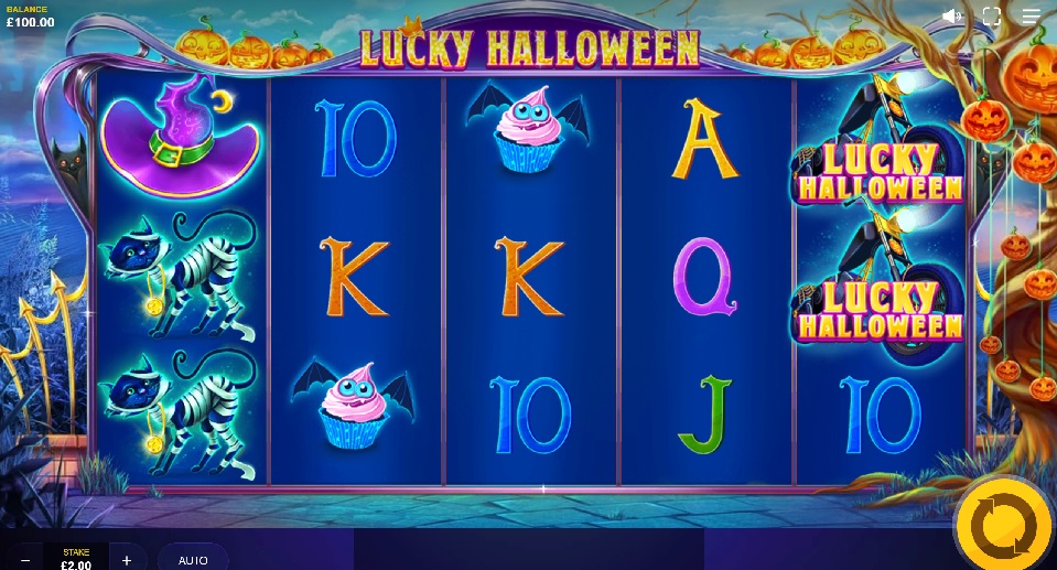 Lucky Halloween slot gameplay and symbols