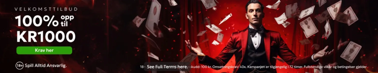 magicred casino norge bonus