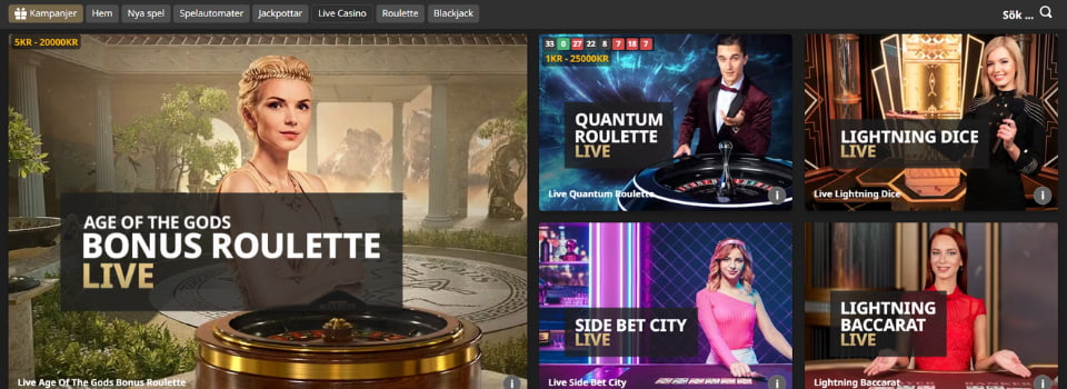 Betfair live casinospel