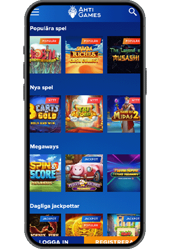 Ahti Games Casino på mobilen