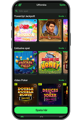 ComeOn Casino på mobilen