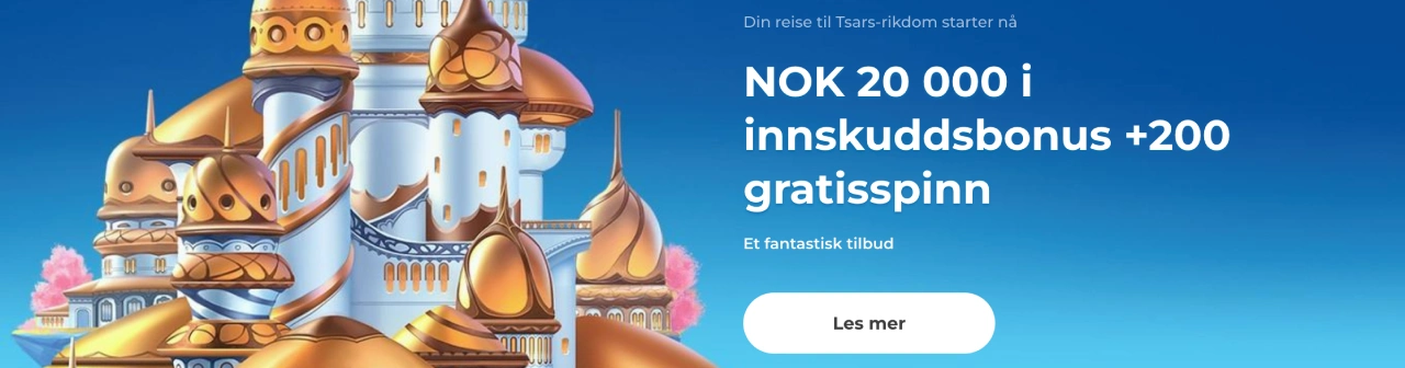 tsars casino norge velkomstbonus