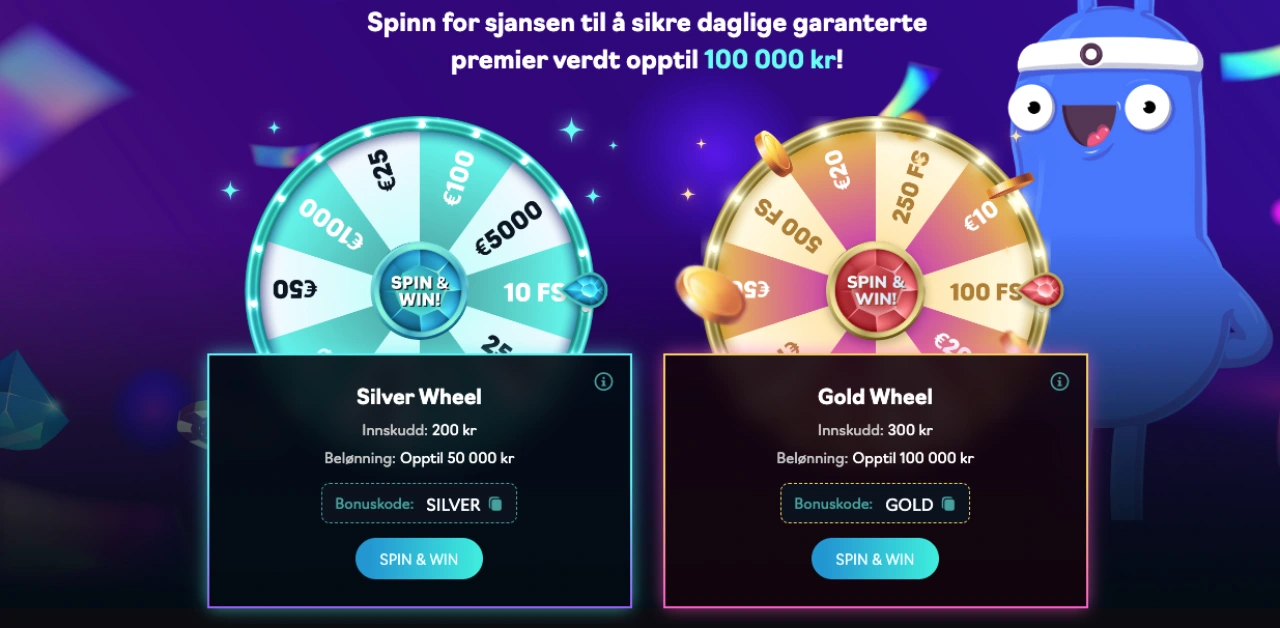 oshi casino norge lykkehjul