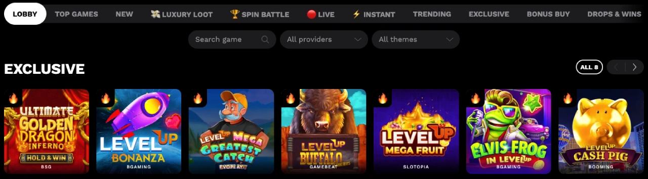 levelup casino norge spill