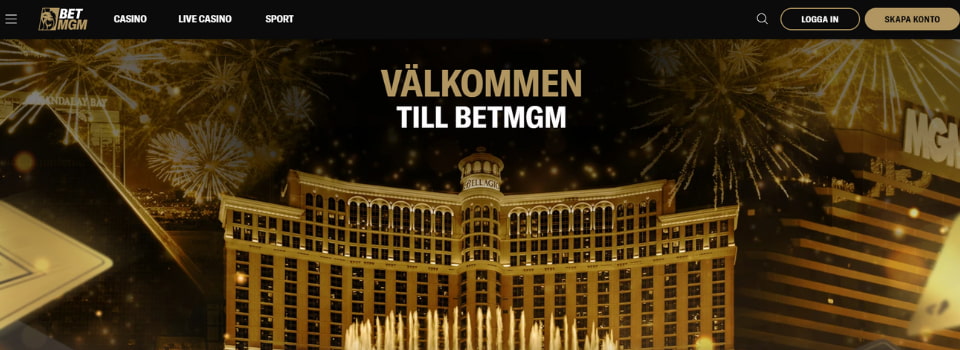 BetMGM Casino hemsida