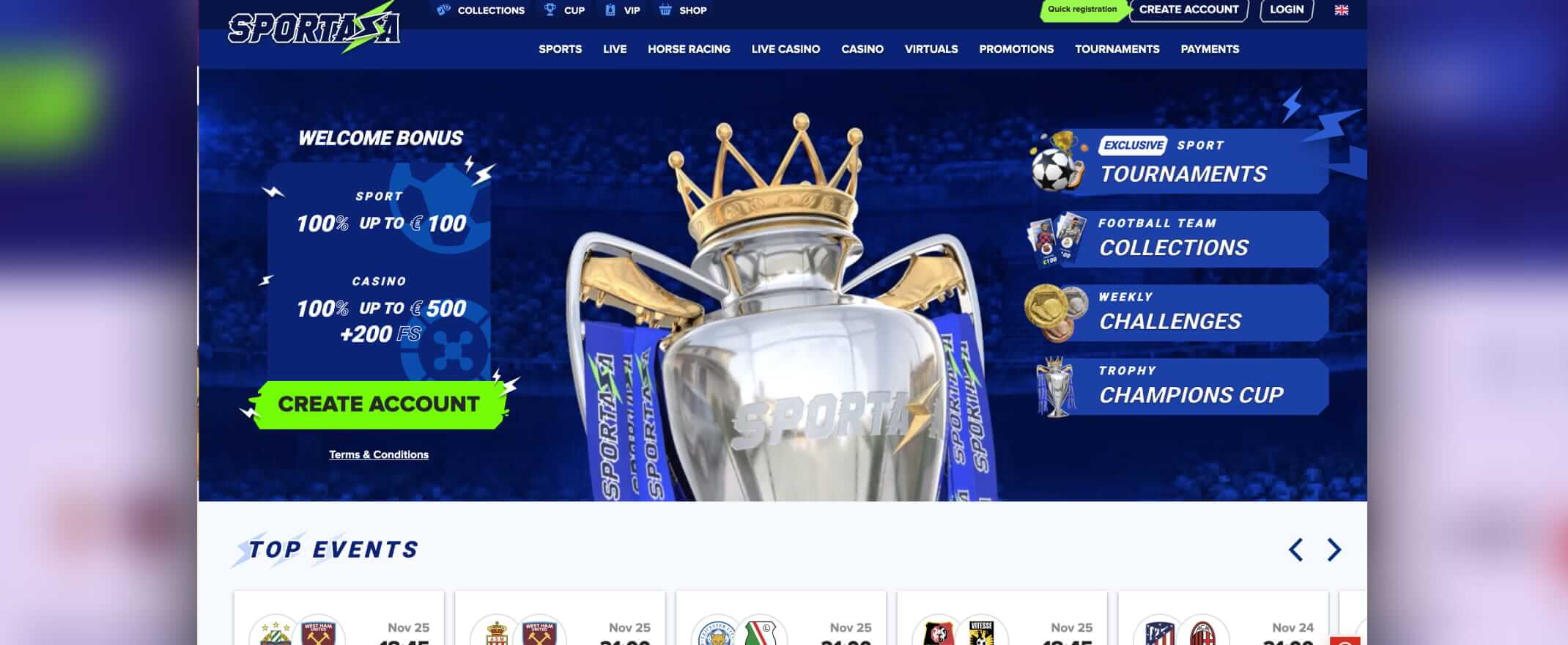 sportaza homepage