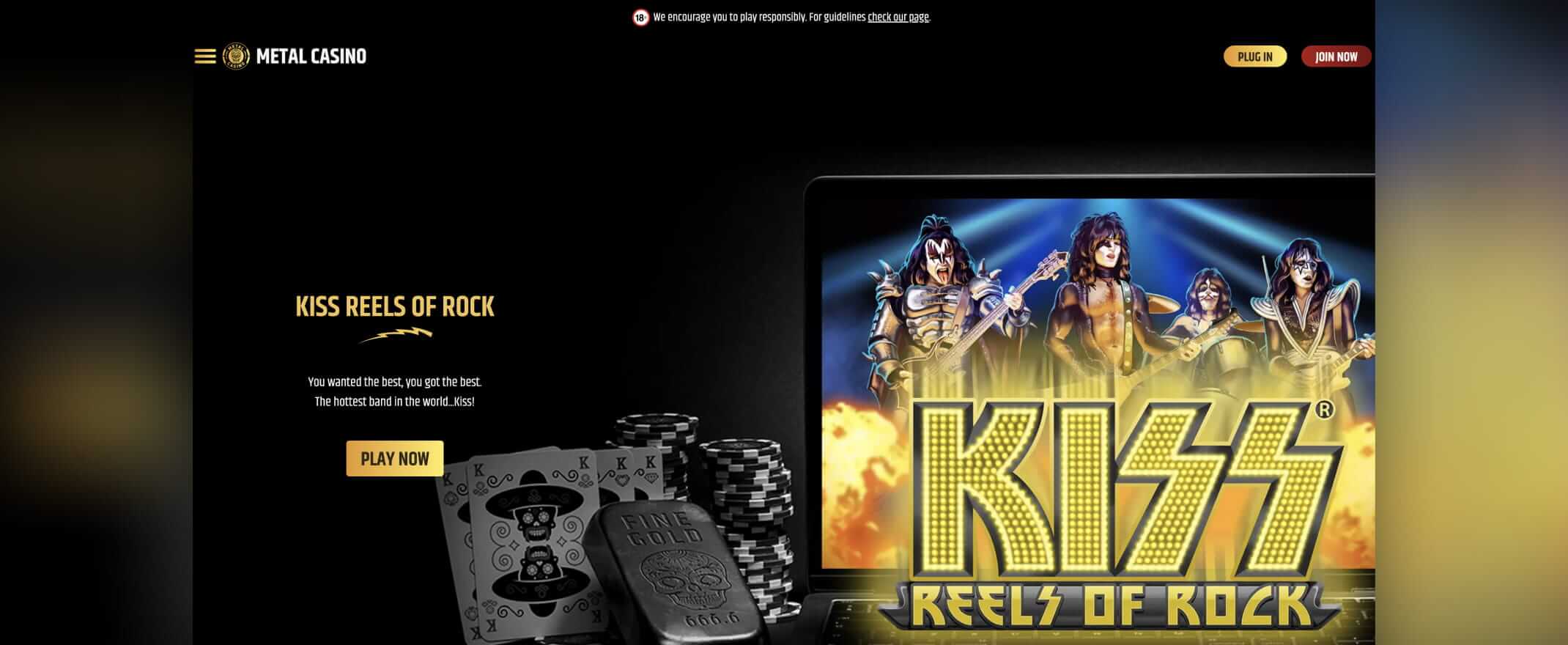 metal casino homepage