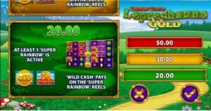 Rainbow Riches Leprechauns Gold Slot bonus