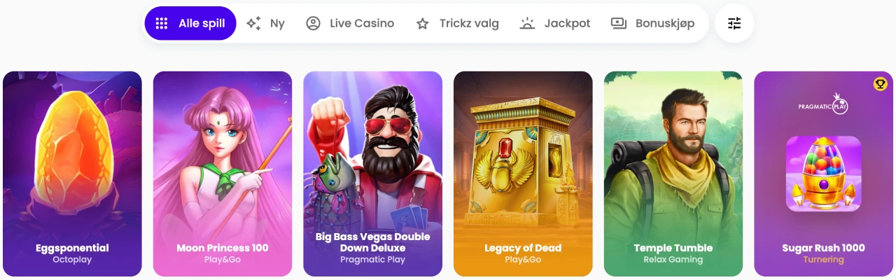 trickz casino norge spill