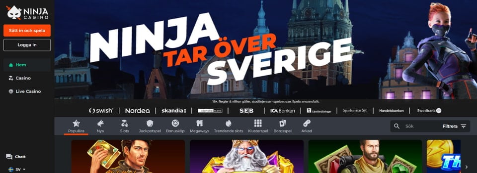 Öppna ett konto hos Ninja Casino