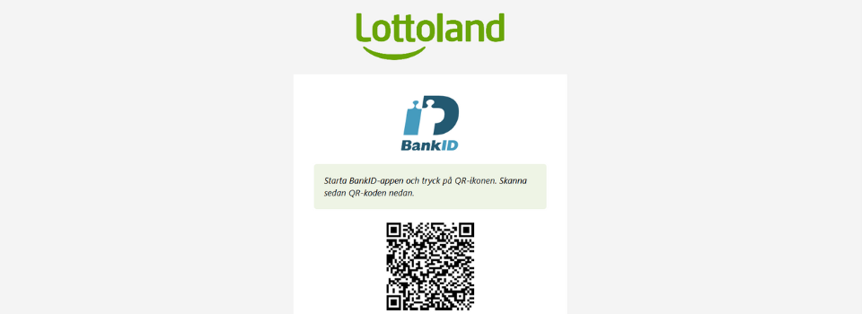 Lottoland Casino verifiering med QR-kod