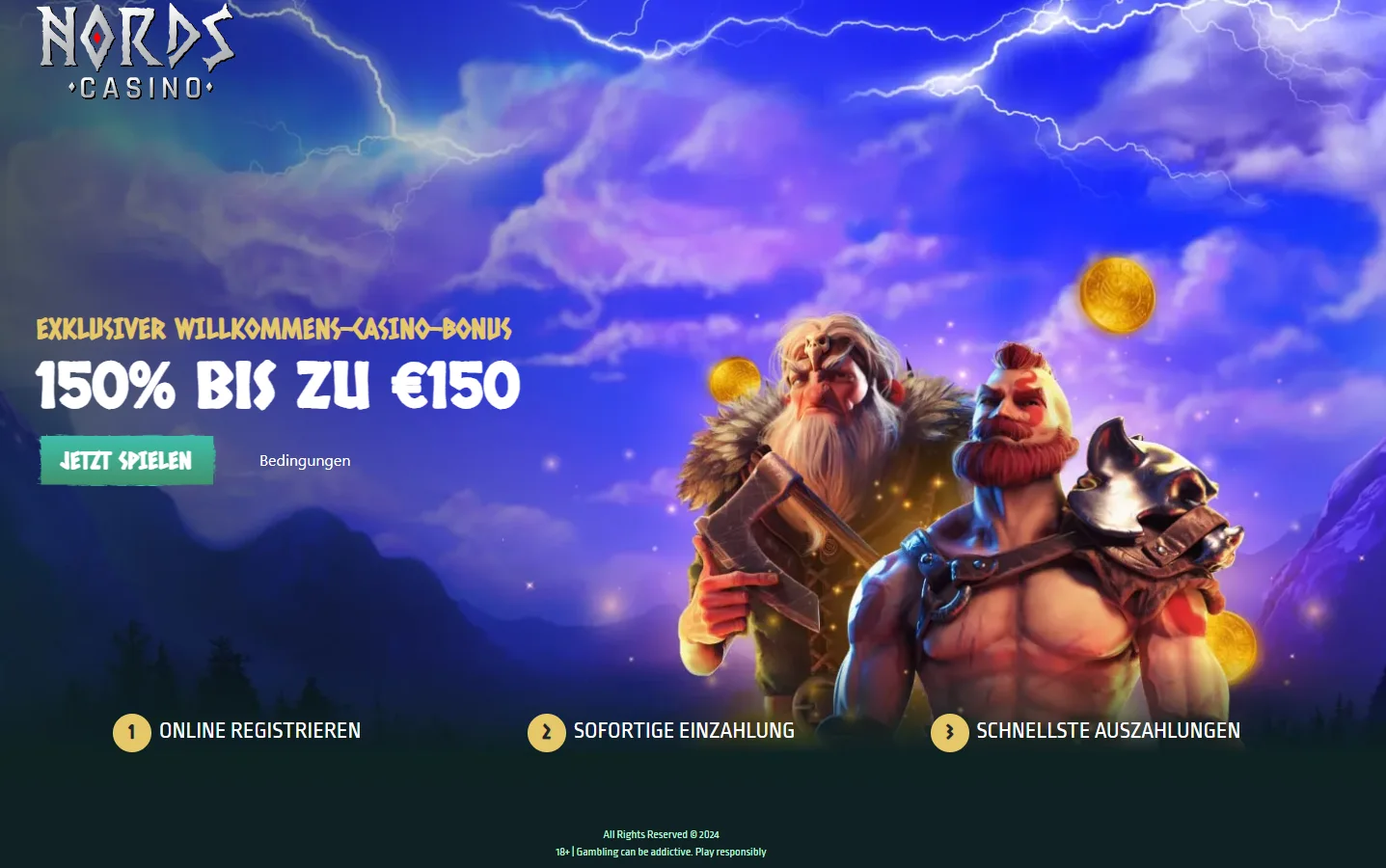 Nords Casino 150% Bonus