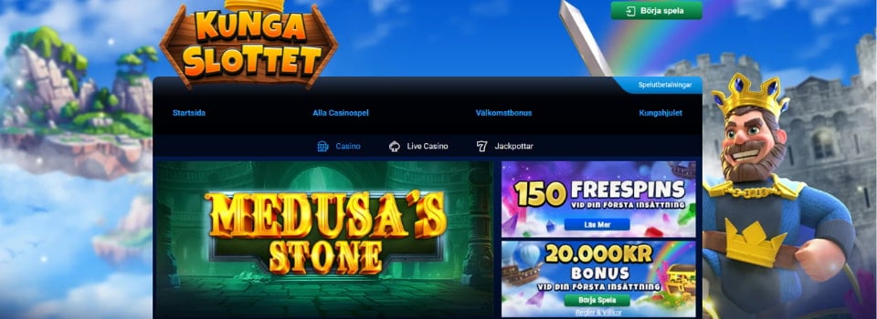 Kungaslottet Casino hemsida