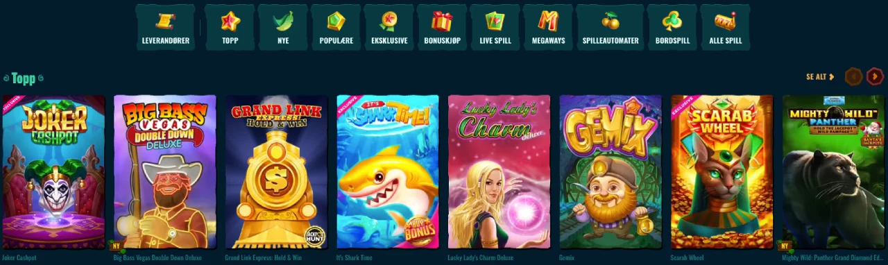 spinanga casino norge spill