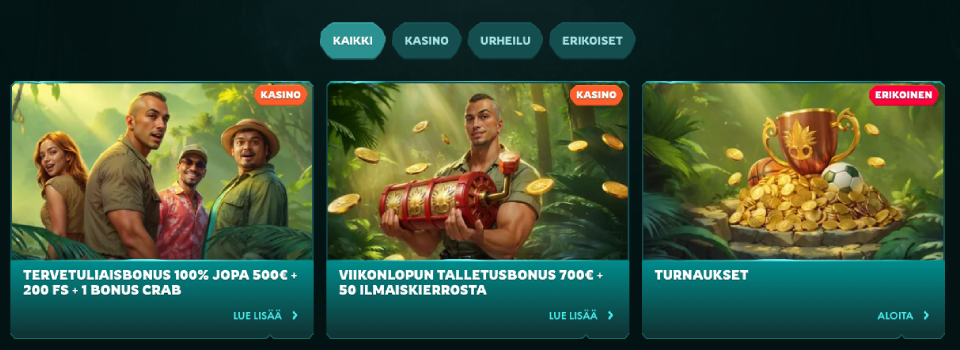 playio casino bonukset ja tarjoukset