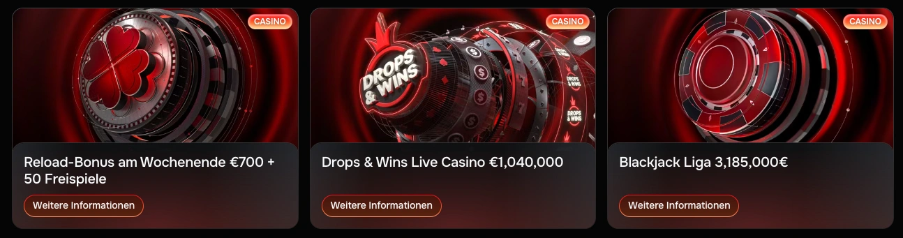 Revolution Casino Bonus für Bestandskunden