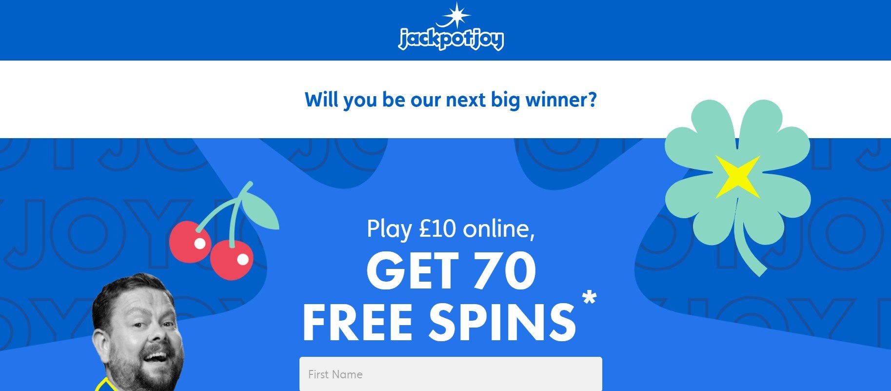 JackpotJoy Casino Homepage