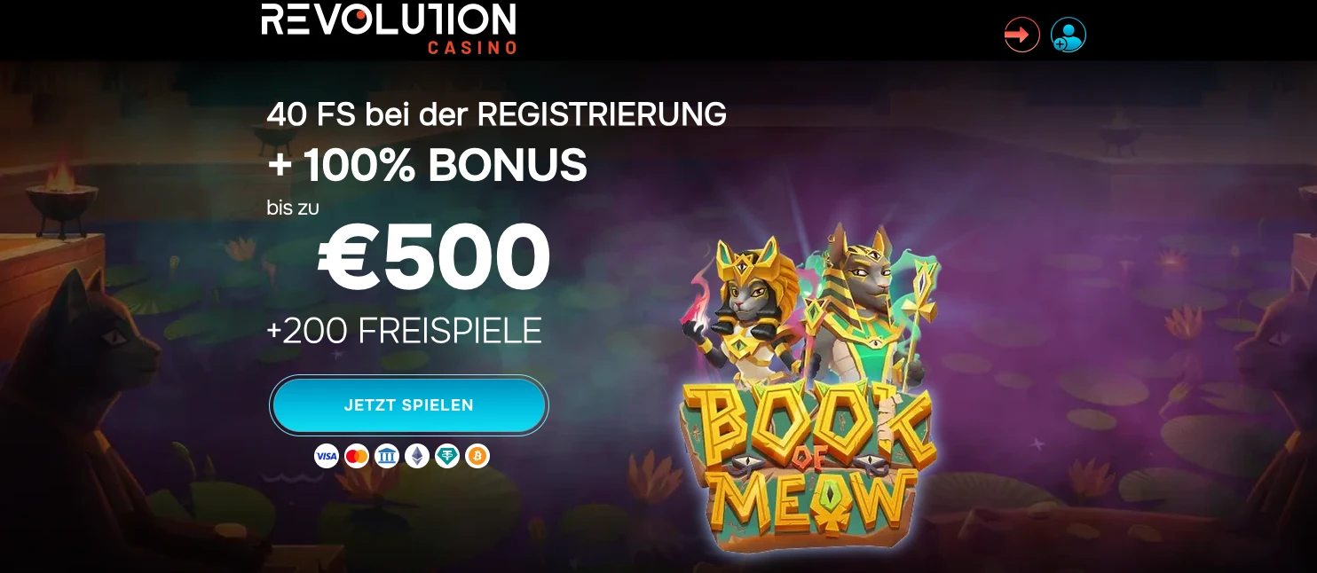 Revolution Casino Bonus ohne Einzahlung
