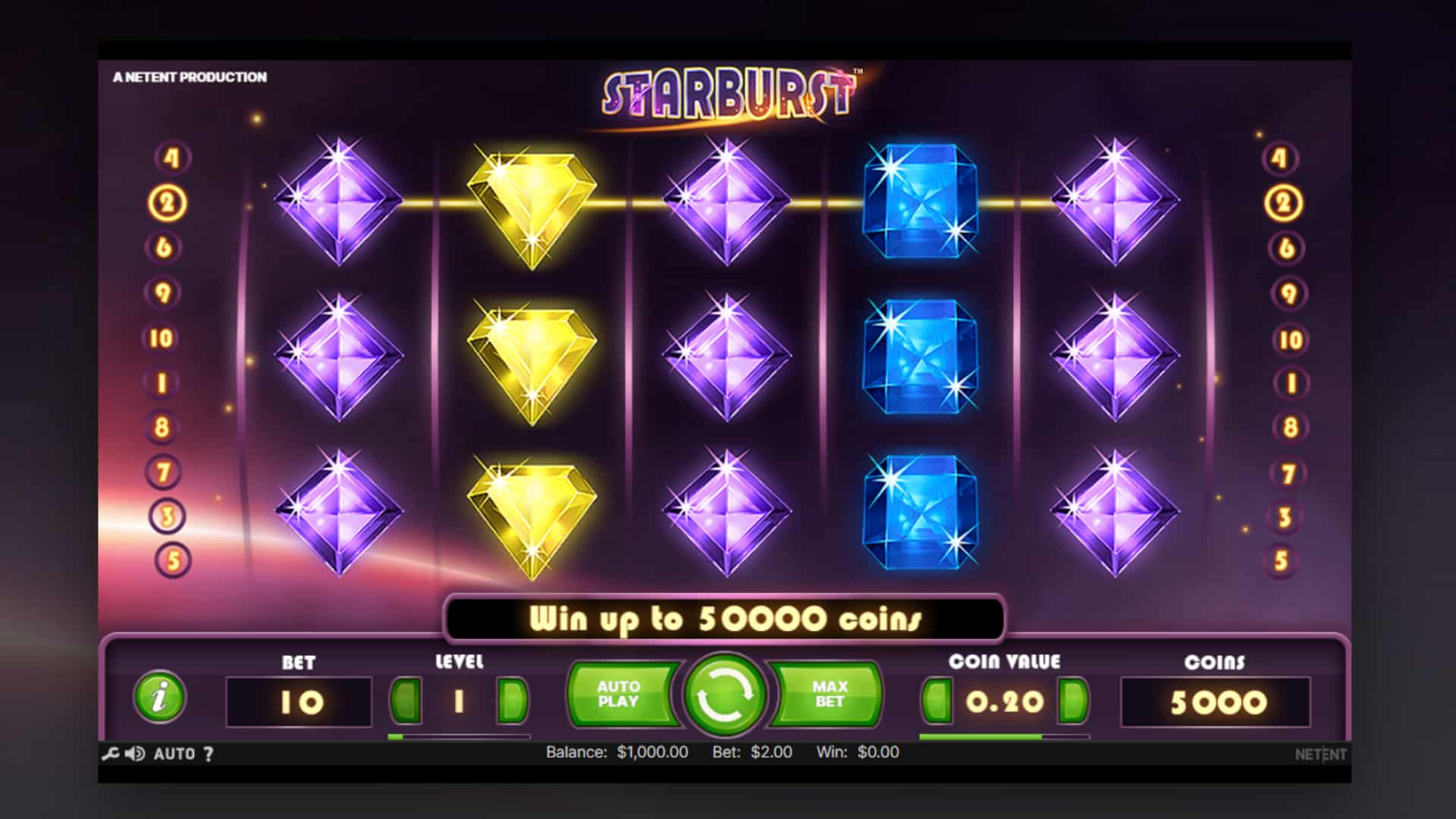 Starburst slot spelplan