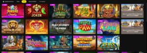 Myriad Play Casino Games Selection