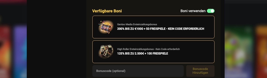 24Casino Exklusiver Bonus