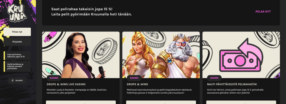 kruuna casino bonukset ja tarjoukset