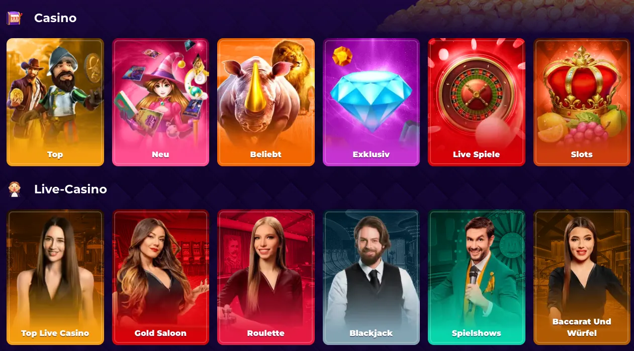 RoyalGame Slots und Live Casino