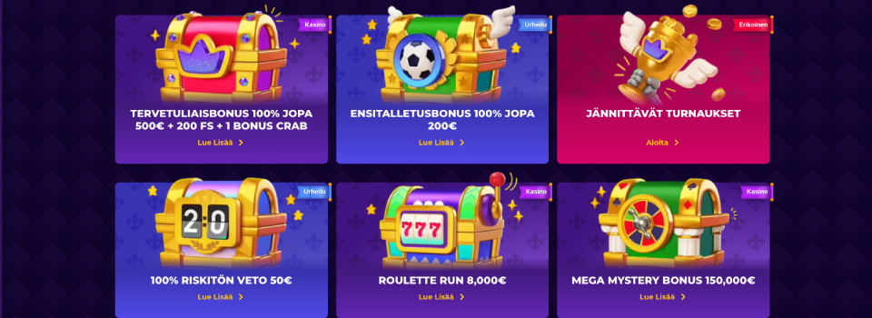 royal game casino bonukset