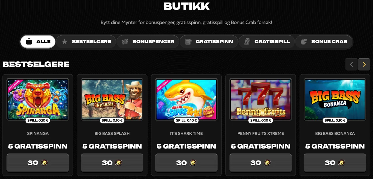 spinsy casino norge bonusbutikk