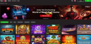 Magic Red Casino home page