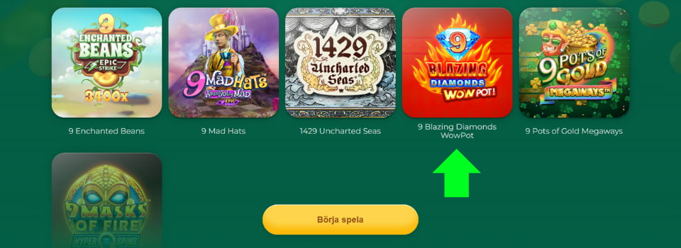 9 blazing diamonds wow pot hos Klirr Casino