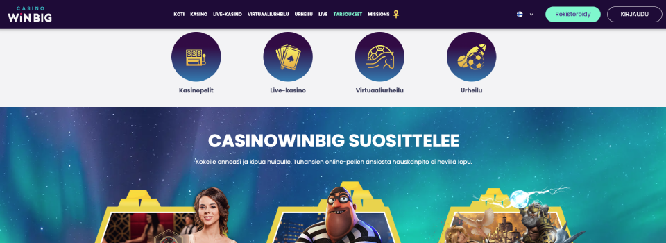 casino win big etusivu ja kokemuksia