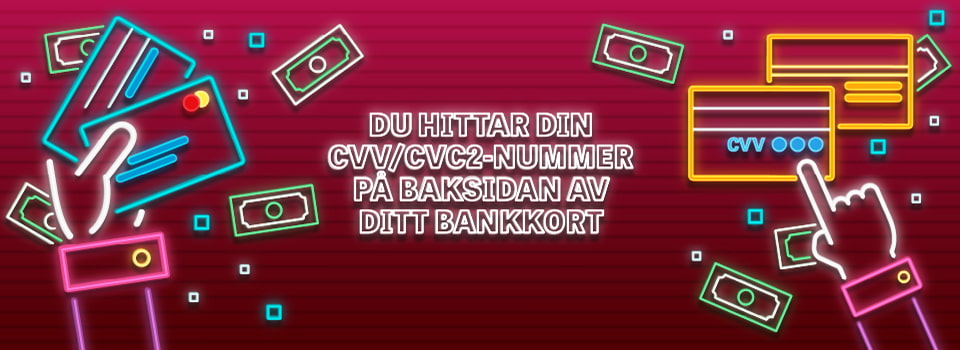 CVV kod kortbetalningar på casino