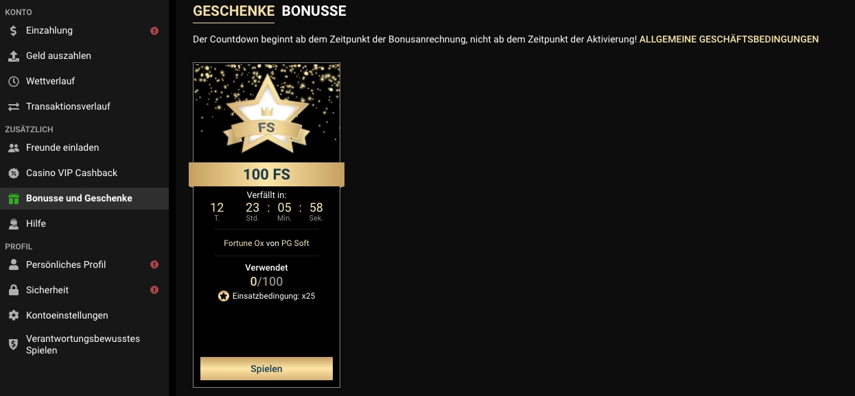 Fansport Casino Exklusiver Bonus ohne Einzahlung