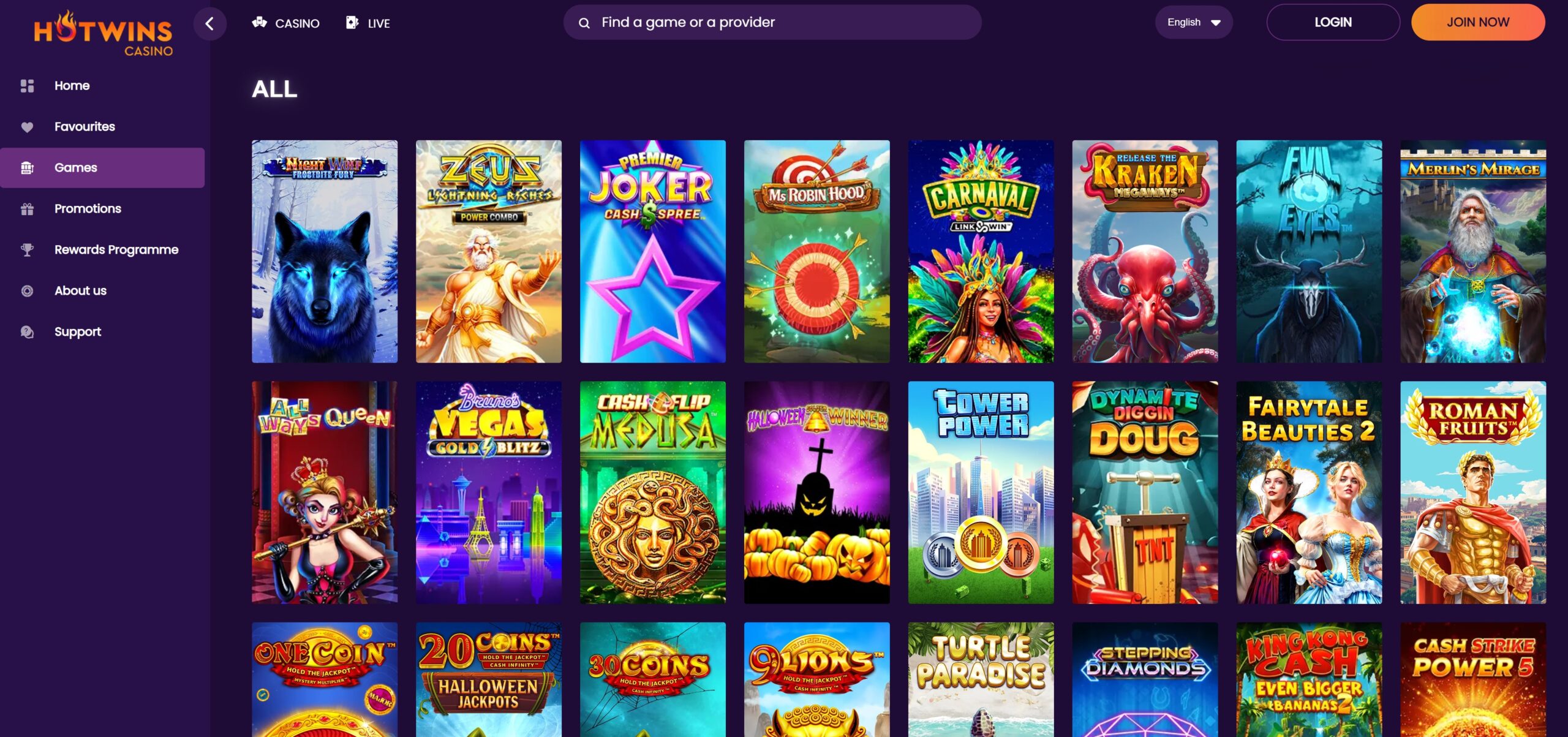 HotWins Casino Slot Games