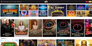 king casino game selection