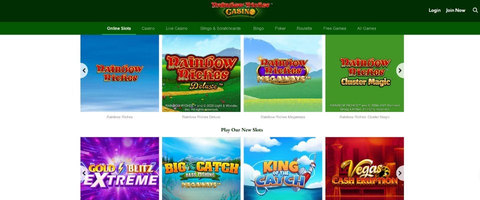 Rainbow Riches slots library