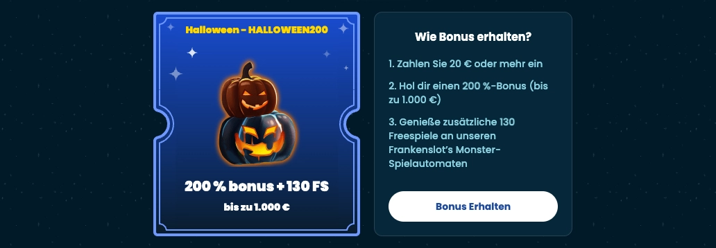 Rollino Halloween Casino Bonus