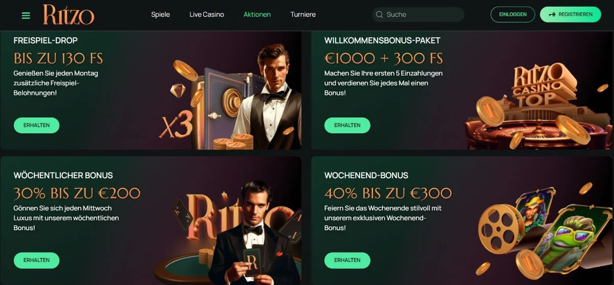 Ritzo Casino Willkommensbonus