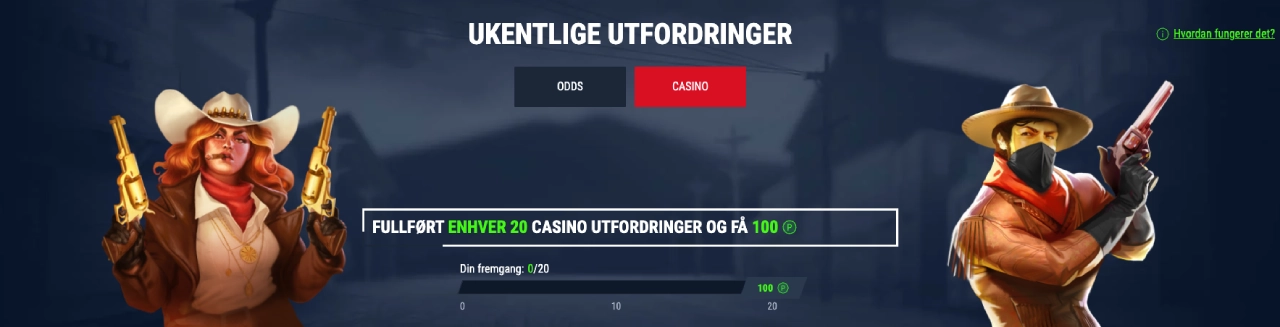 casinado casino norge ukentlige utfordringer