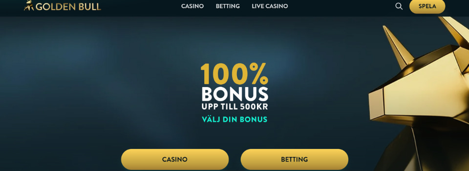 Golden Bull Casino hemsida