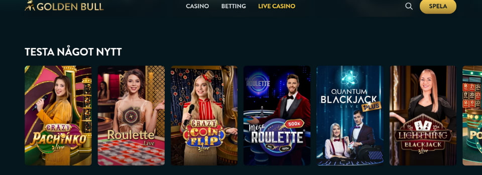 Golden Bull live casinospel