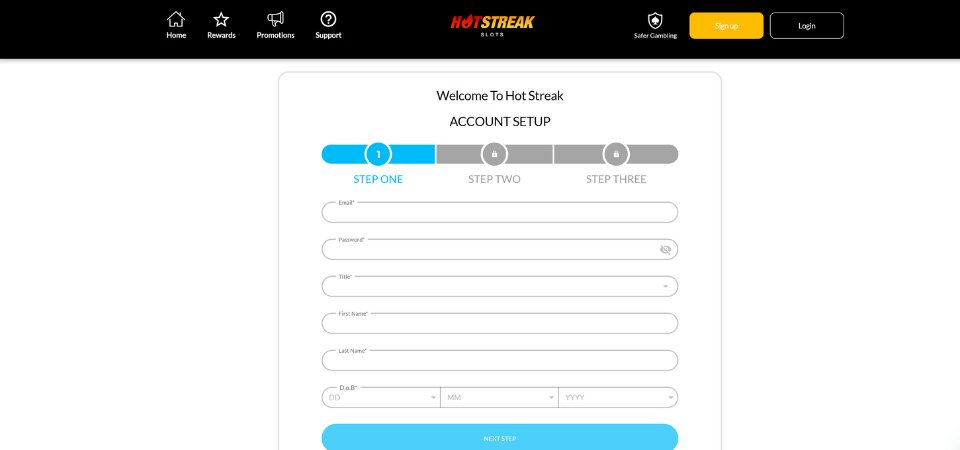 hot streak casino sign up