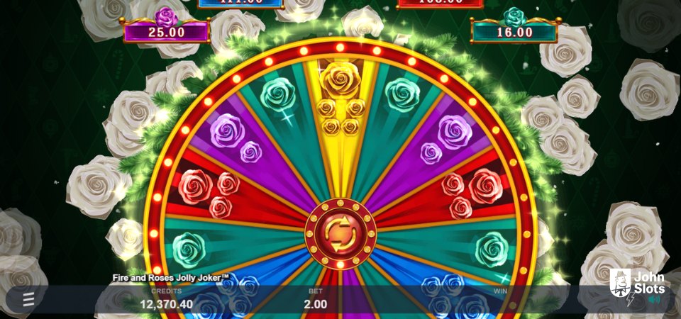 jolly joker fire and roses slot wheel