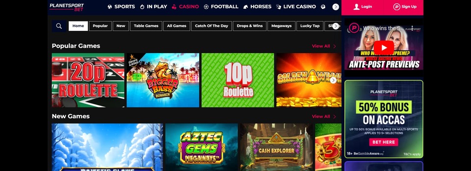 Planetsportbet games