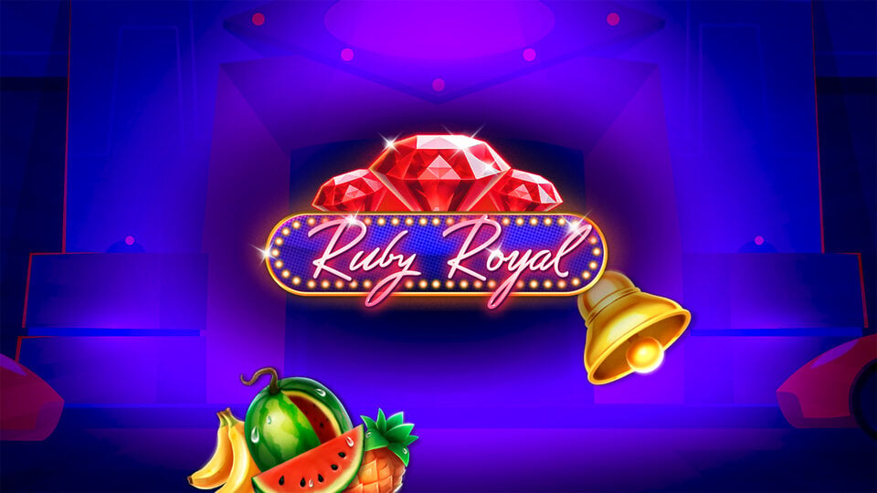 Ruby Royal header with logo and fruit