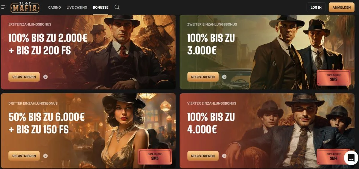 SlotMafia Casino Willkommensbonus