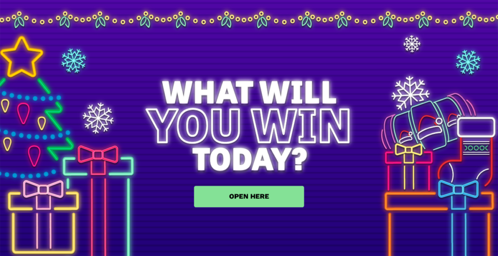 Advent calendar casino offer